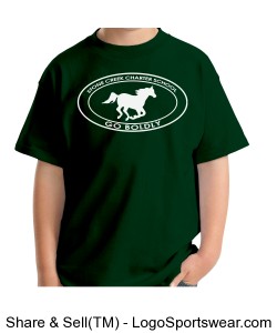 Youth Short Sleeve TShirt - Green Design Zoom