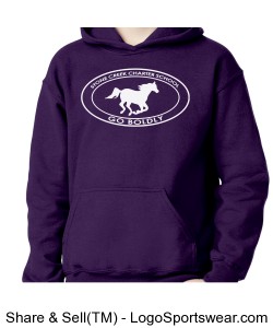 Youth Sweatshirt - Purple Design Zoom