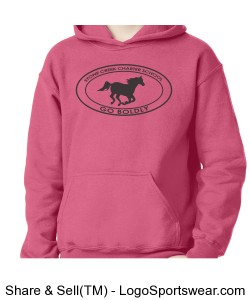 Youth Sweatshirt - Pink Design Zoom